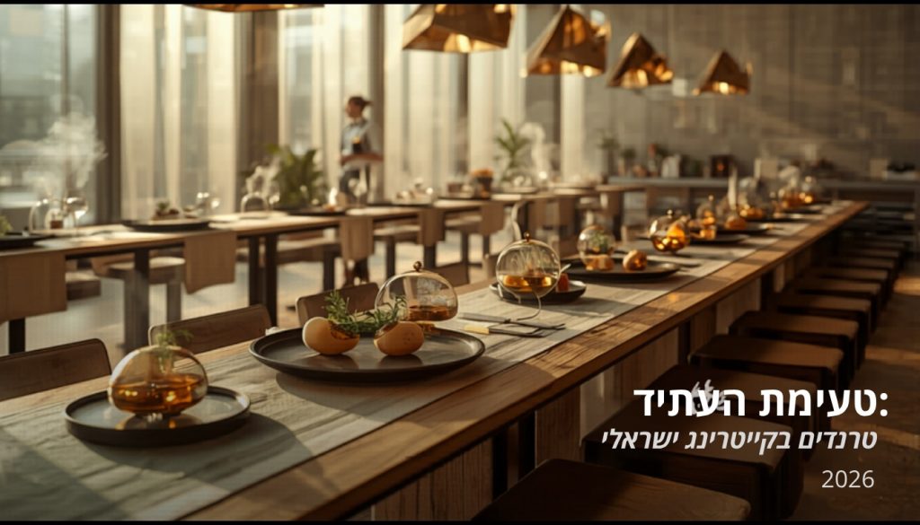 טרנדים בקייטרינג ואירועים 2026 - מגמות חדשות בעולם הקייטרינג הישראלי